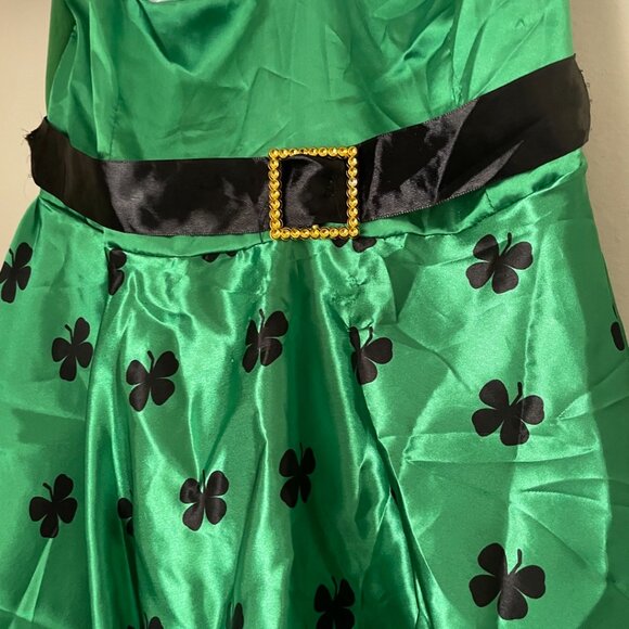 Leprechaun Clover Dress Costume - Picture 4 of 14